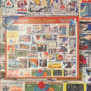 White Mountain Classic Stamps Puzzle - complete